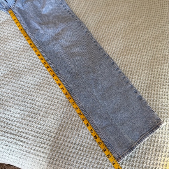 Abercrombie & Fitch The 90s Relaxed Jeans High Rise Womens 30 10 XL Light Wash - Picture 7 of 7